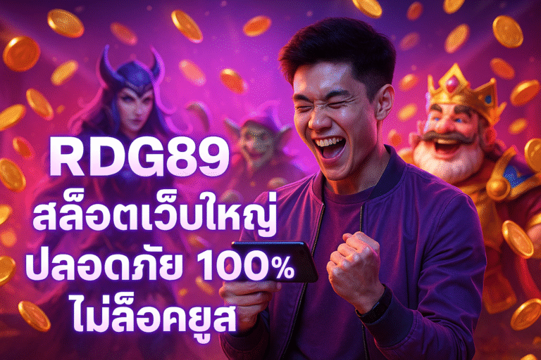 RDG89 สล็อตเว็บใหญ่ ปลอดภัย 100% ไม่ล็อคยูส