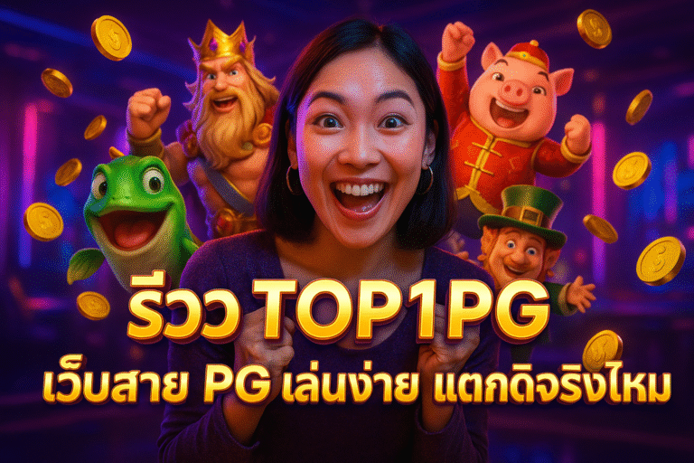 TOP1PG เว็บสาย PG เล่นง่าย แตกดี